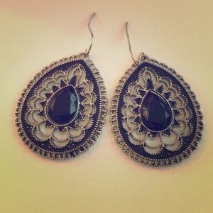Black and Silver earrings